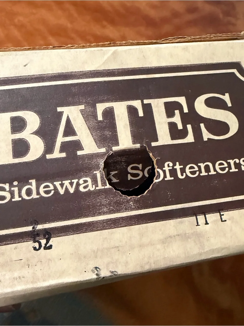 Vintage Deadstock BATES Sidewalk Softeners Black Pebble Grain Split Toe Shoes 11